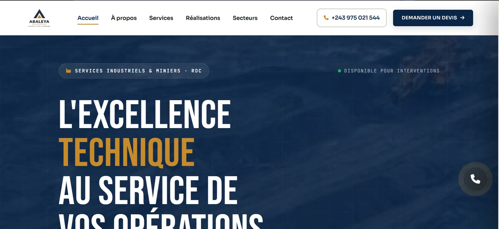 Abaleya Consulting — réalisation BC Digital Services