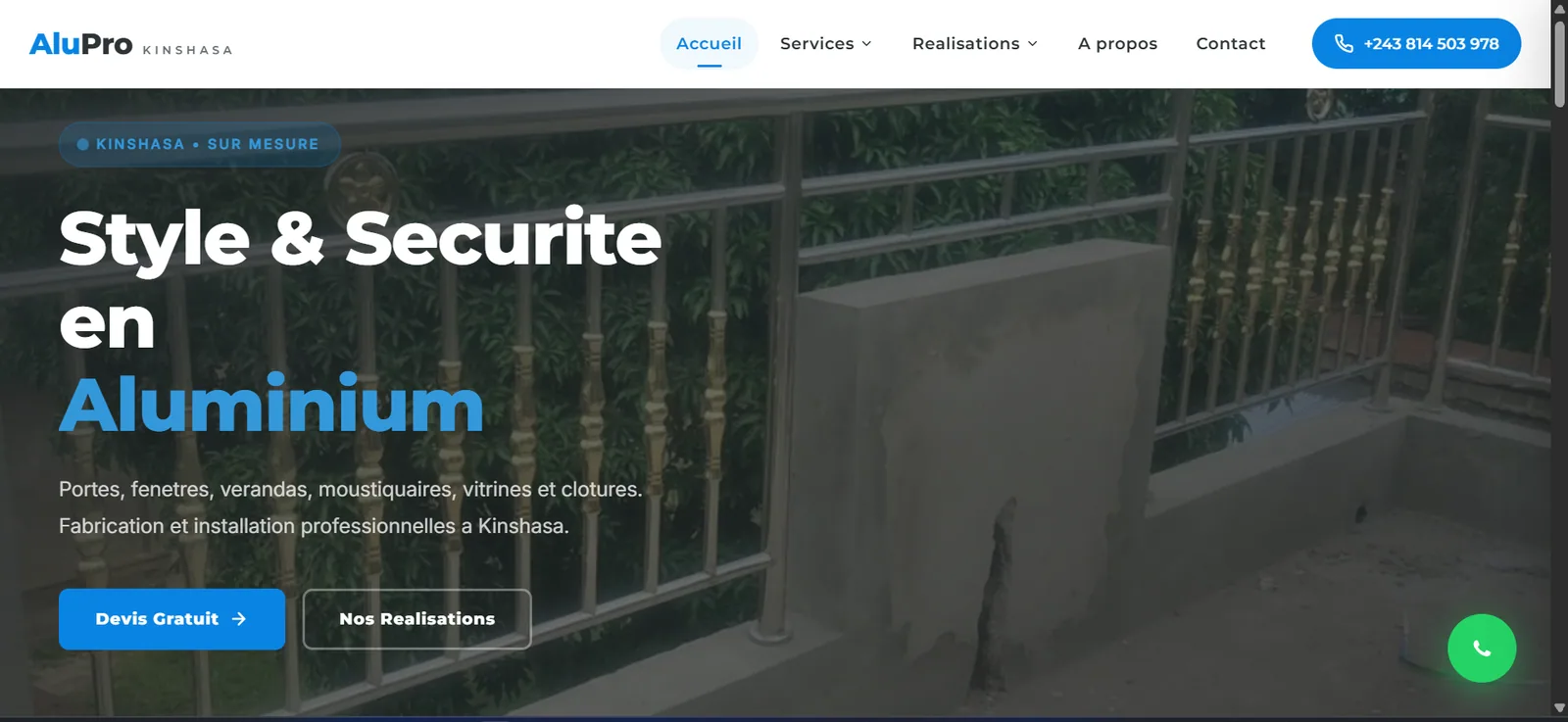 Alupro Kinshasa — réalisation BC Digital Services