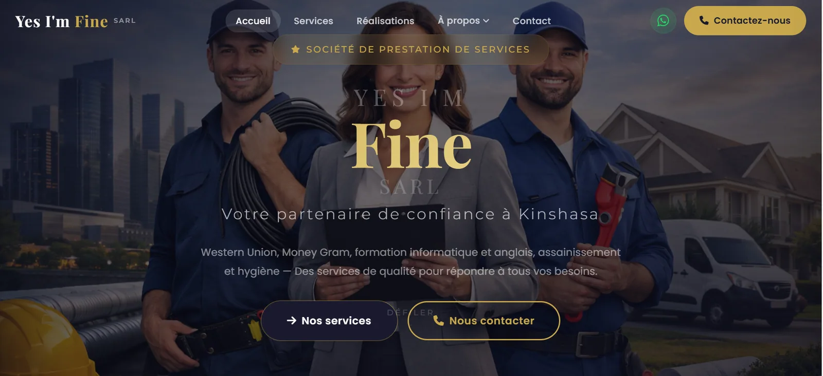 Yes I'm Fine SARL — réalisation BC Digital Services